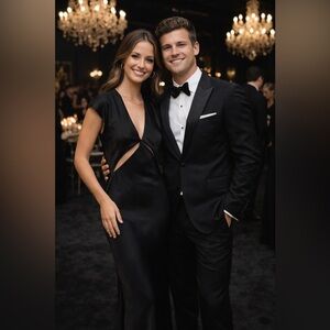 BEC + BRIDGE OPHELIA BLACK OPEN BACK MIDI DRESS NWT